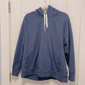 NWOT - LL Bean Hoodie Sweatshirt Slate Blue with white pulls - Size XL